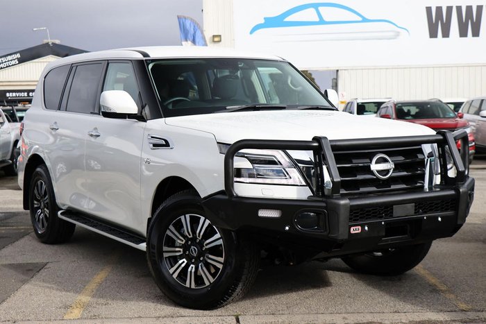 2024 Nissan Patrol Ti Y62 MY24 4X4 Dual Range Moonstone White