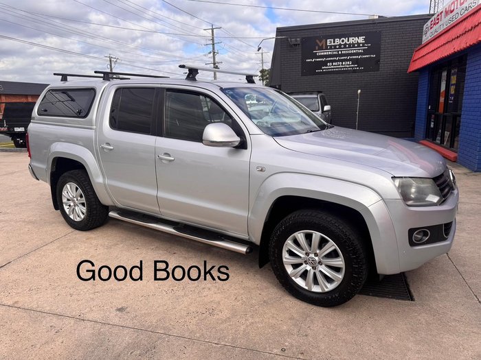 2013 Volkswagen Amarok TDI420 Highline 2H MY13 4X4 Constant Reflex Silver