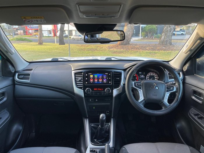 2019 Mitsubishi Triton GLX+ MR MY19 4X4 Dual Range White