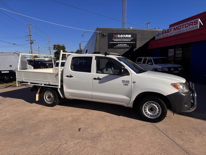 2008 Toyota Hilux Workmate TGN16R MY08 4x2 Glacier White