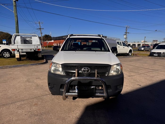 2008 Toyota Hilux Workmate TGN16R MY08 4x2 Glacier White