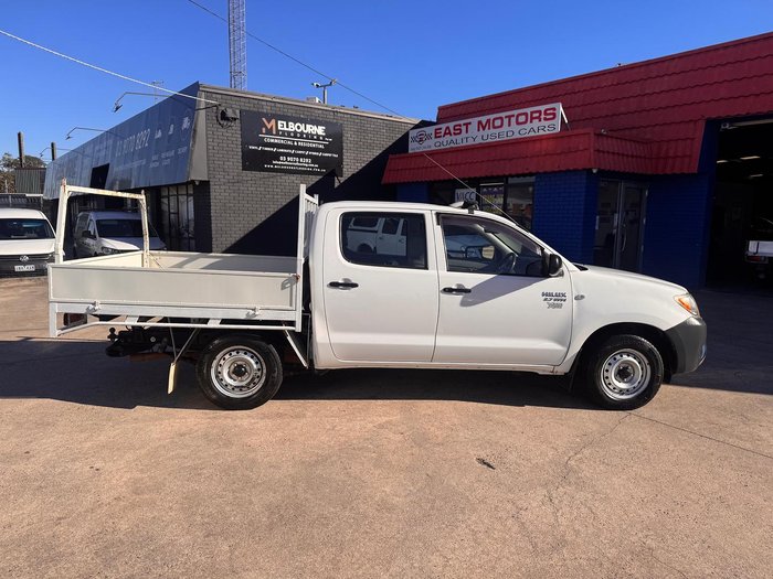 2008 Toyota Hilux Workmate TGN16R MY08 4x2 Glacier White