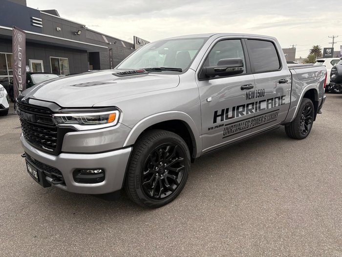2025 RAM 1500 Limited Hurricane HO RamBox DT MY25 4X4 Dual Range Billet Silver