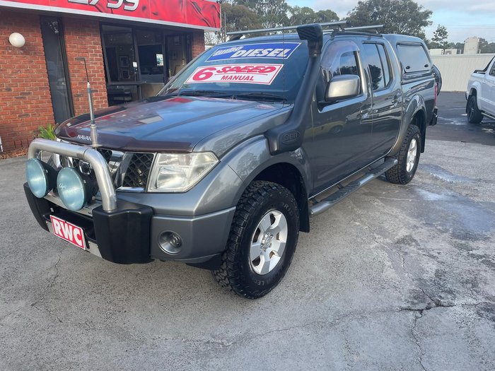 2011 Nissan Navara ST D40 MY11 4X4 Dual Range Slate Grey