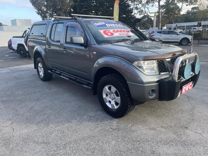 2011 Nissan Navara ST D40 MY11 4X4 Dual Range Slate Grey