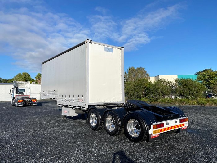 2017 Barker Drop Deck Mezz Floor A Curtainsider