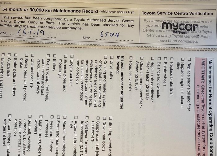 2012 Toyota Corolla Ascent Sport ZRE182R Tidal Blue