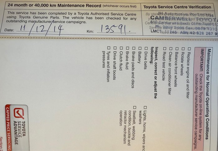 2012 Toyota Corolla Ascent Sport ZRE182R Tidal Blue