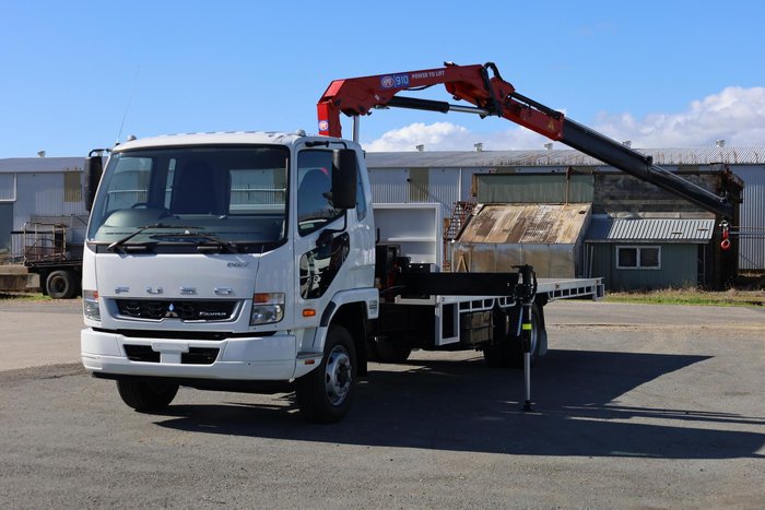 2024 Fuso Fighter 1427 Crane Truck White