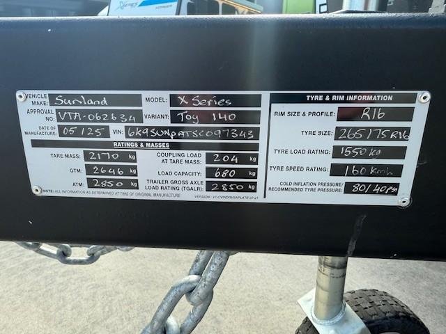 2025 X Series RV Toy 140