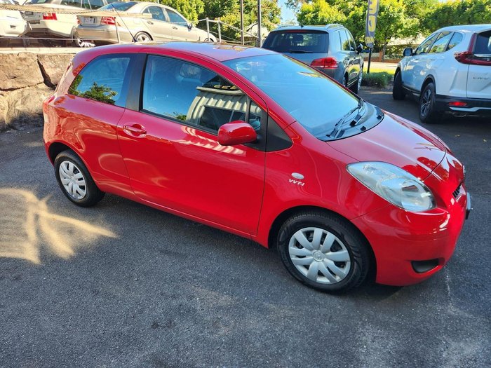 2009 Toyota Yaris YR NCP90R MY09 Cherry