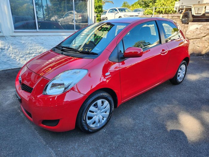 2009 Toyota Yaris YR NCP90R MY09 Cherry