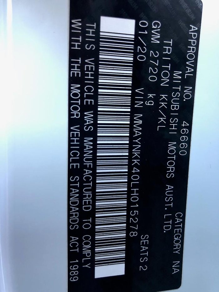 2020 Mitsubishi Triton GLX