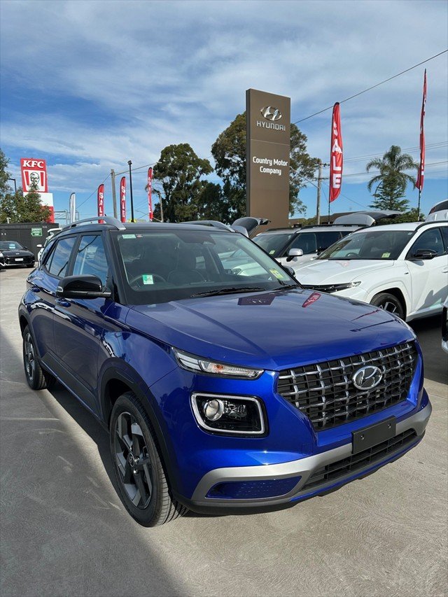 2025 Hyundai Venue Elite QX.V5 MY25 INTENSE BLUE + ABYSS BLACK TTR