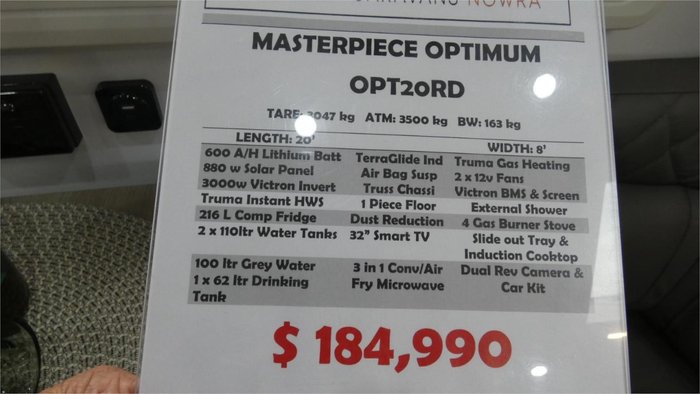 2025 Masterpiece OPTIMUM OFF ROAD