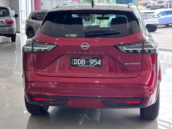 2025 Nissan QASHQAI N-DESIGN e-POWER J12 MY25 Fuji Sunset Red with Onyx Black Roof