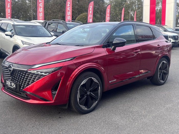 2025 Nissan QASHQAI N-DESIGN e-POWER J12 MY25 Fuji Sunset Red with Onyx Black Roof