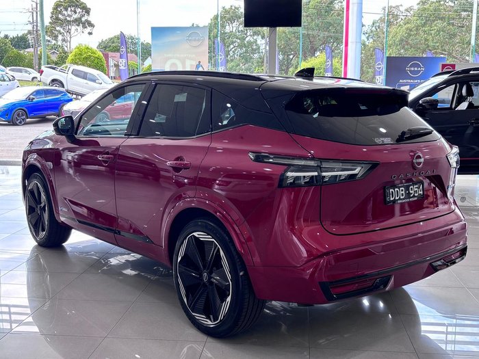 2025 Nissan QASHQAI N-DESIGN e-POWER J12 MY25 Fuji Sunset Red with Onyx Black Roof