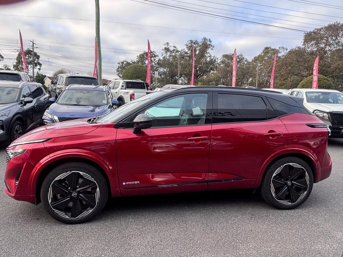 2024 Nissan QASHQAI N-DESIGN e-POWER J12 MY25 Fuji Sunset Red with Onyx Black Roof