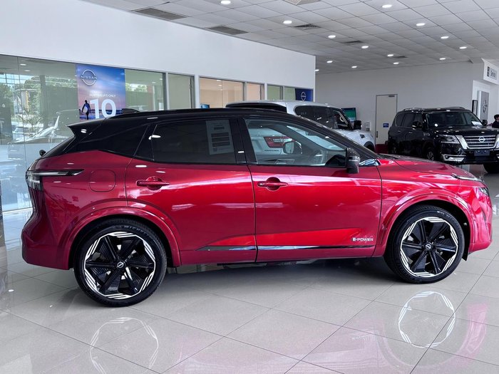 2025 Nissan QASHQAI N-DESIGN e-POWER J12 MY25 Fuji Sunset Red with Onyx Black Roof