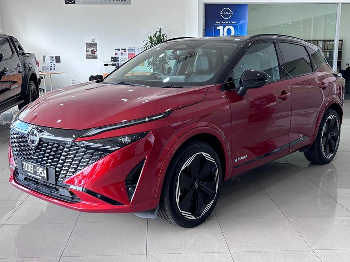 2025 Nissan QASHQAI N-DESIGN e-POWER J12 MY25 Fuji Sunset Red with Onyx Black Roof