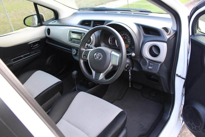 2012 Toyota Yaris YR NCP130R Glacier White