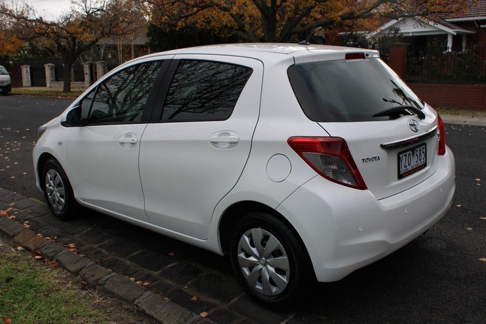 2012 Toyota Yaris YR NCP130R Glacier White
