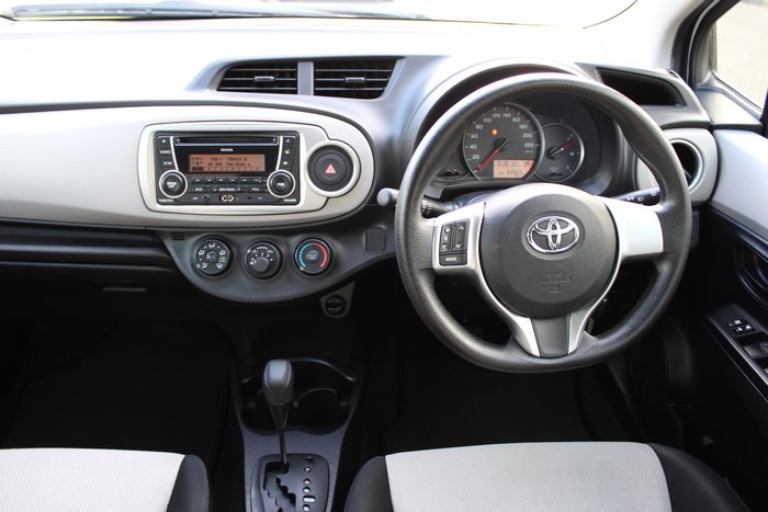 2012 Toyota Yaris YR NCP130R Glacier White