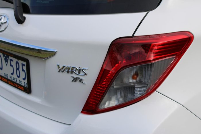 2012 Toyota Yaris YR NCP130R Glacier White