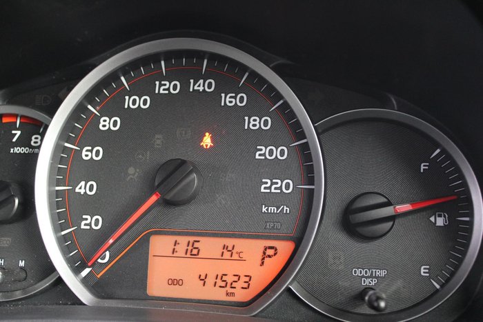 2012 Toyota Yaris YR NCP130R Glacier White