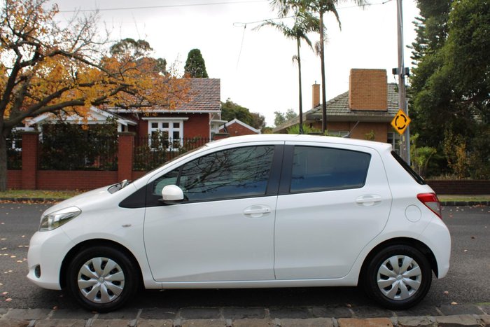 2012 Toyota Yaris YR NCP130R Glacier White