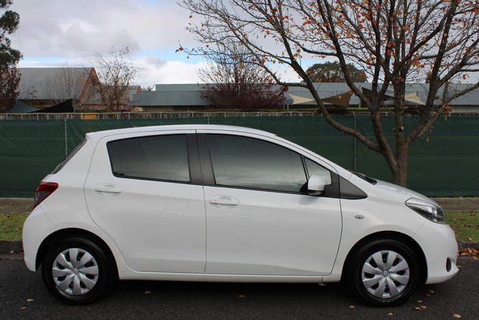 2012 Toyota Yaris YR NCP130R Glacier White