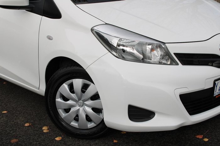 2012 Toyota Yaris YR NCP130R Glacier White