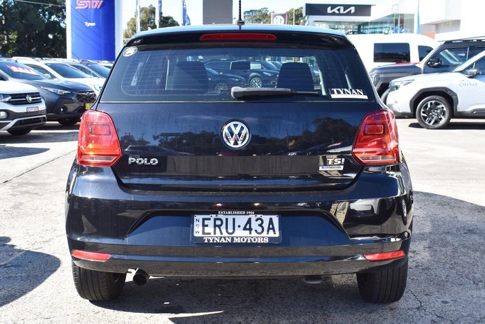2014 Volkswagen Polo 66TSI Trendline 6R MY15 Deep Black