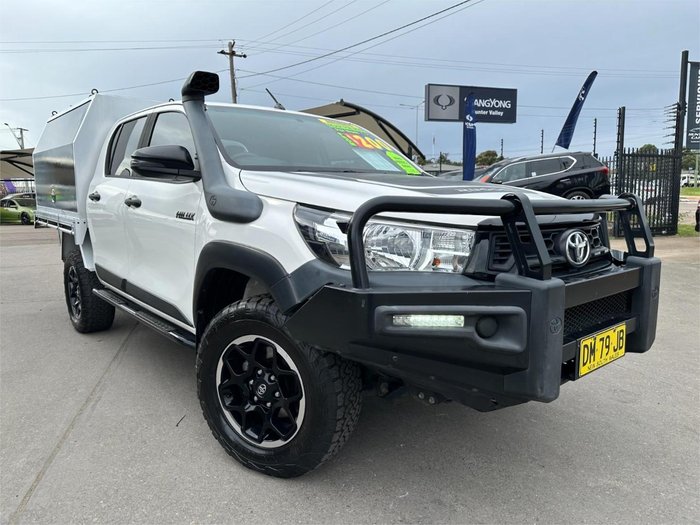 2019 Toyota Hilux Rugged GUN126R 4X4 Dual Range Glacier White