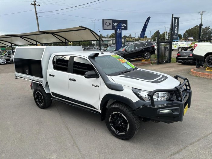 2019 Toyota Hilux Rugged GUN126R 4X4 Dual Range Glacier White