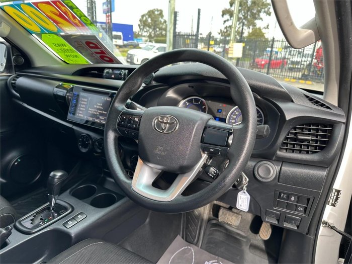 2019 Toyota Hilux Rugged GUN126R 4X4 Dual Range Glacier White