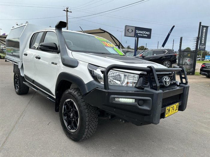 2019 Toyota Hilux Rugged GUN126R 4X4 Dual Range Glacier White