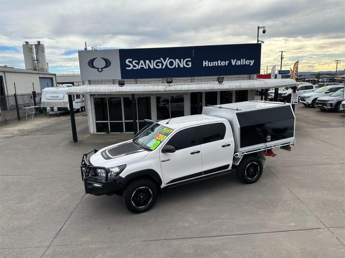 2019 Toyota Hilux Rugged GUN126R 4X4 Dual Range Glacier White