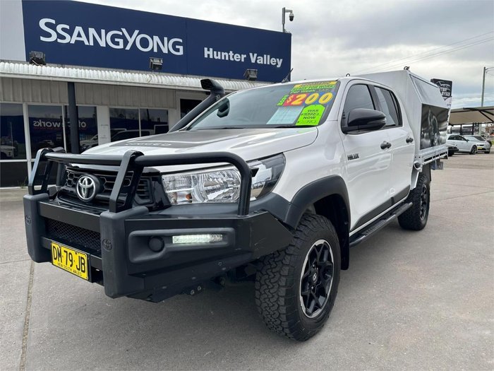 2019 Toyota Hilux Rugged GUN126R 4X4 Dual Range Glacier White