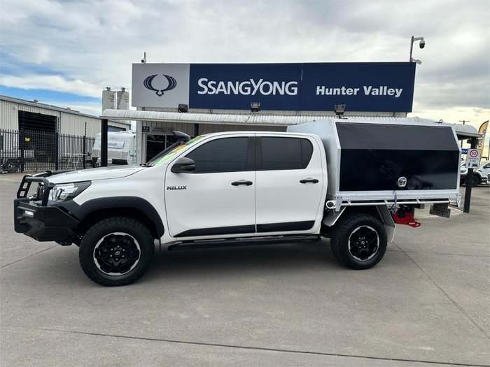 2019 Toyota Hilux Rugged GUN126R 4X4 Dual Range Glacier White
