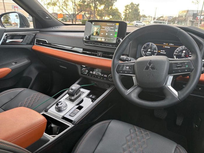 2024 Mitsubishi Outlander PHEV Exceed Tourer ZM MY24 AWD Black Diamond with Sterling Silver Roof