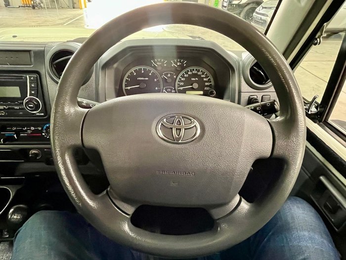 2018 Toyota Landcruiser Workmate VDJ79R 4X4 Dual Range French Vanilla