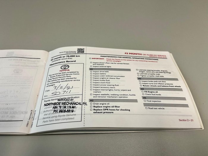 2018 Toyota Landcruiser Workmate VDJ79R 4X4 Dual Range French Vanilla