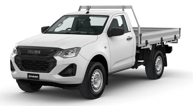 2025 ISUZU D-MAX SX D-MAX MY24 4x4 SINGLE Cab Chassis SX 3.0L AT Mineral White
