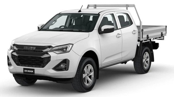 2025 ISUZU D-MAX LSM D-MAX MY24 4x4 CREW Cab Chassis LSM 3.0L AT Mineral White