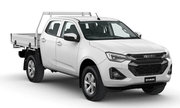 2025 ISUZU D-MAX LSM D-MAX MY24 4x4 CREW Cab Chassis LSM 3.0L AT Mineral White