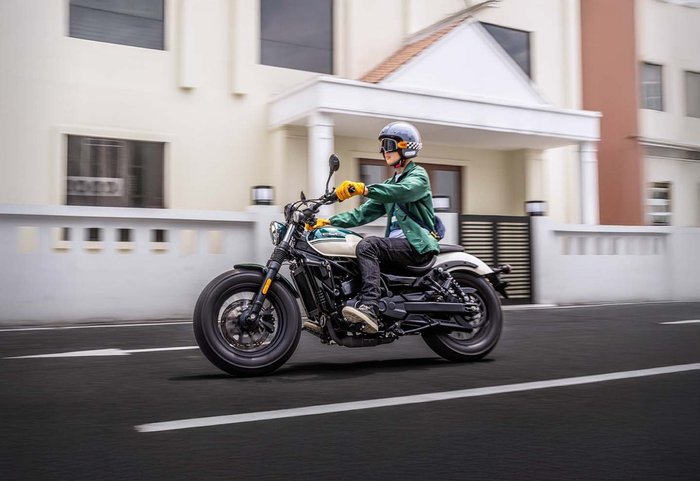 2025 CFMOTO 500SR VOOM Zephyr Blue or Nebula White