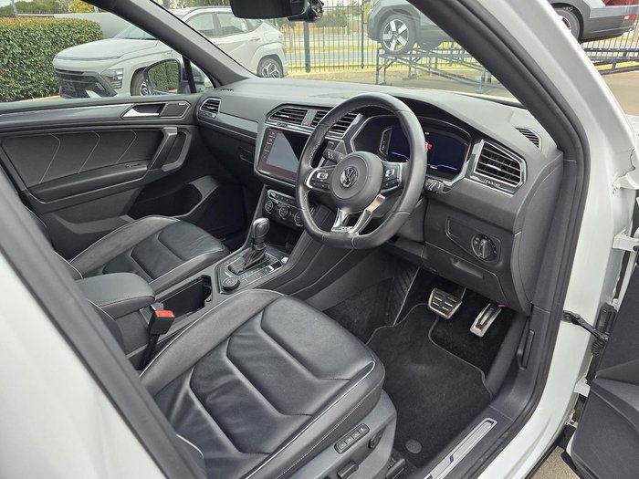 2021 Volkswagen Tiguan 162TSI R-Line Allspace 5N MY22 Four Wheel Drive Pure White