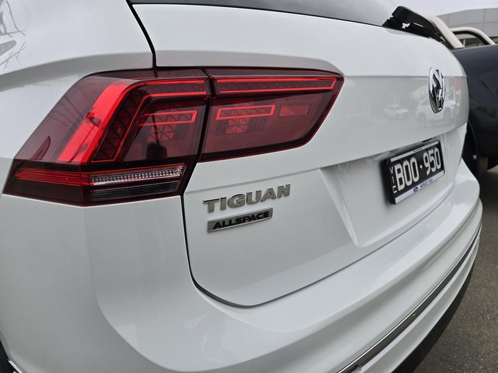 2021 Volkswagen Tiguan 162TSI R-Line Allspace 5N MY22 Four Wheel Drive Pure White